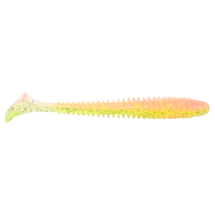 Keitech Swing Impact Jigi 4" SAKURA Pink sivulta, pää oikealla
