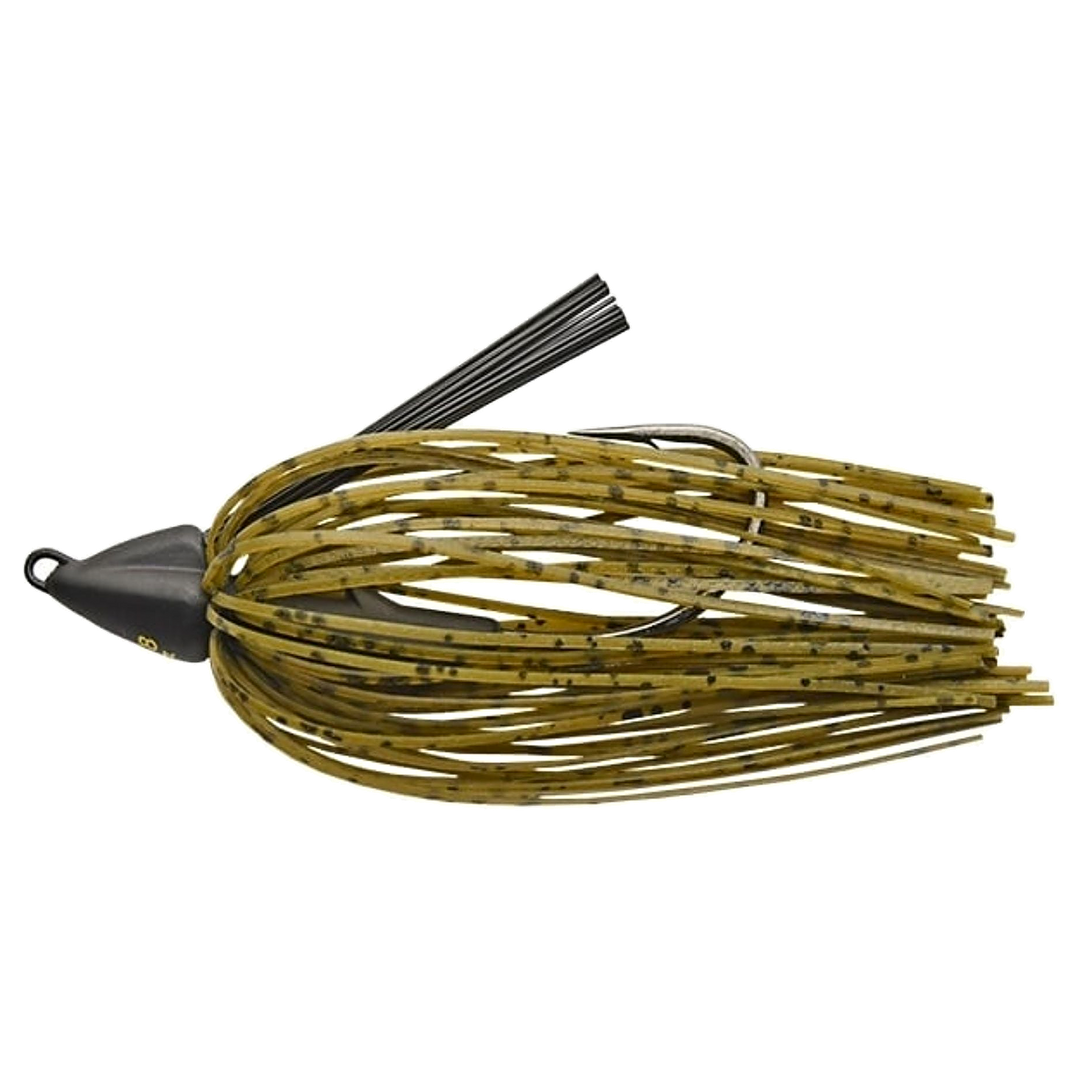 Keitech Swing Swimmer Swimbait 10.6g Green Pumpkin PP. sivulta, pää vasemmalla