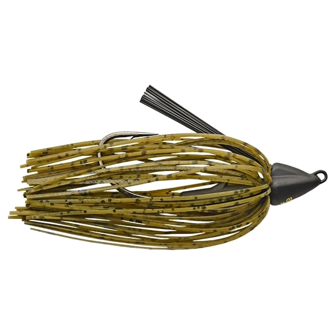 Keitech Swing Swimmer Swimbait 10.6g Green Pumpkin PP. sivulta, pää oikealla
