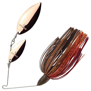 Keitech Tee Bone Double Willow Spinnerbait 14g | Green Pumpkin Craw