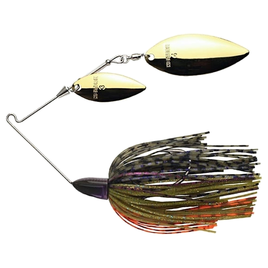 Keitech Tee Bone Double Willow Spinnerbait 14g SP Bluegill sivulta, pää vasemmalla