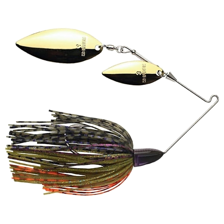 Keitech Tee Bone Double Willow Spinnerbait 14g SP Bluegill sivulta, pää oikealla