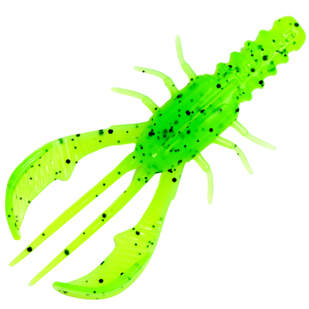 Kuore Bouncer 8.5cm 5.9g Jigi, väri Fire Perch UV: kirkkaanvihreä runko ja mustat pilkut