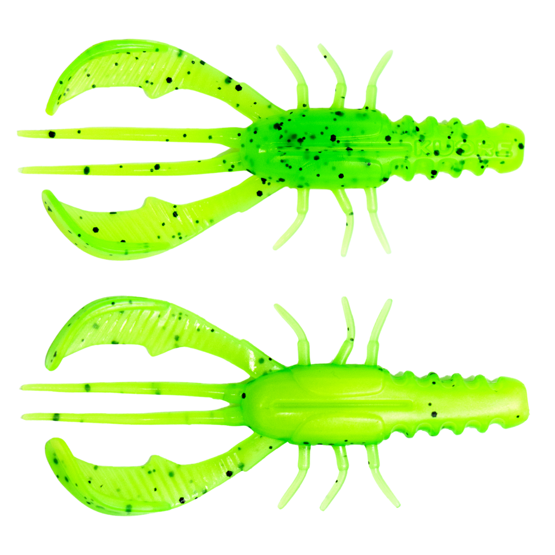 Kuore Bouncer 8.5cm 5.9g Jigi Fire Perch UV ylä- ja alapuolelta