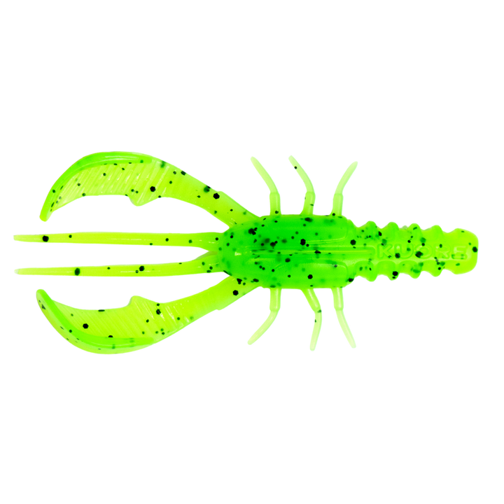 Kuore Bouncer 8.5cm 5.9g Jigi Fire Perch UV yläpuolelta, pää vasemmalla