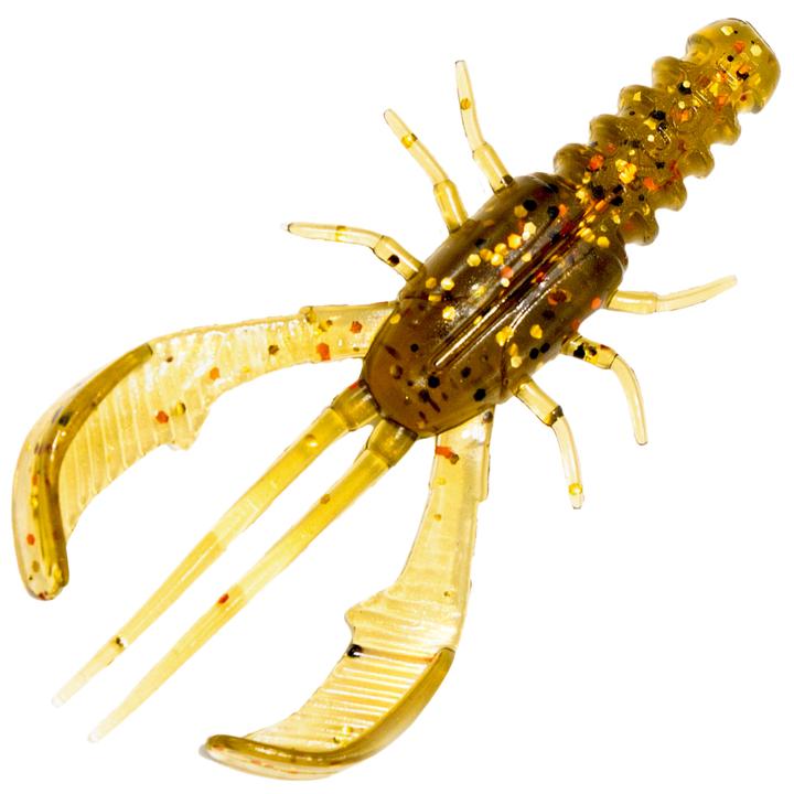 Kuore Bouncer 8.5cm 5.9g Jigi, väri Ghost Gold: ruskea runko ja kellertävät läpikuultavat sakset