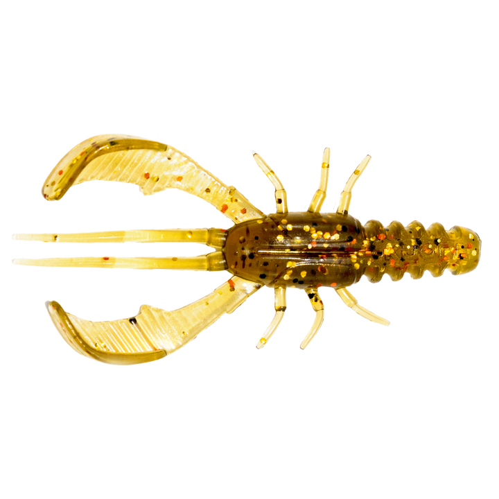 Kuore Bouncer 8.5cm 5.9g Jigi Ghost Gold yläpuolelta, pää vasemmalla