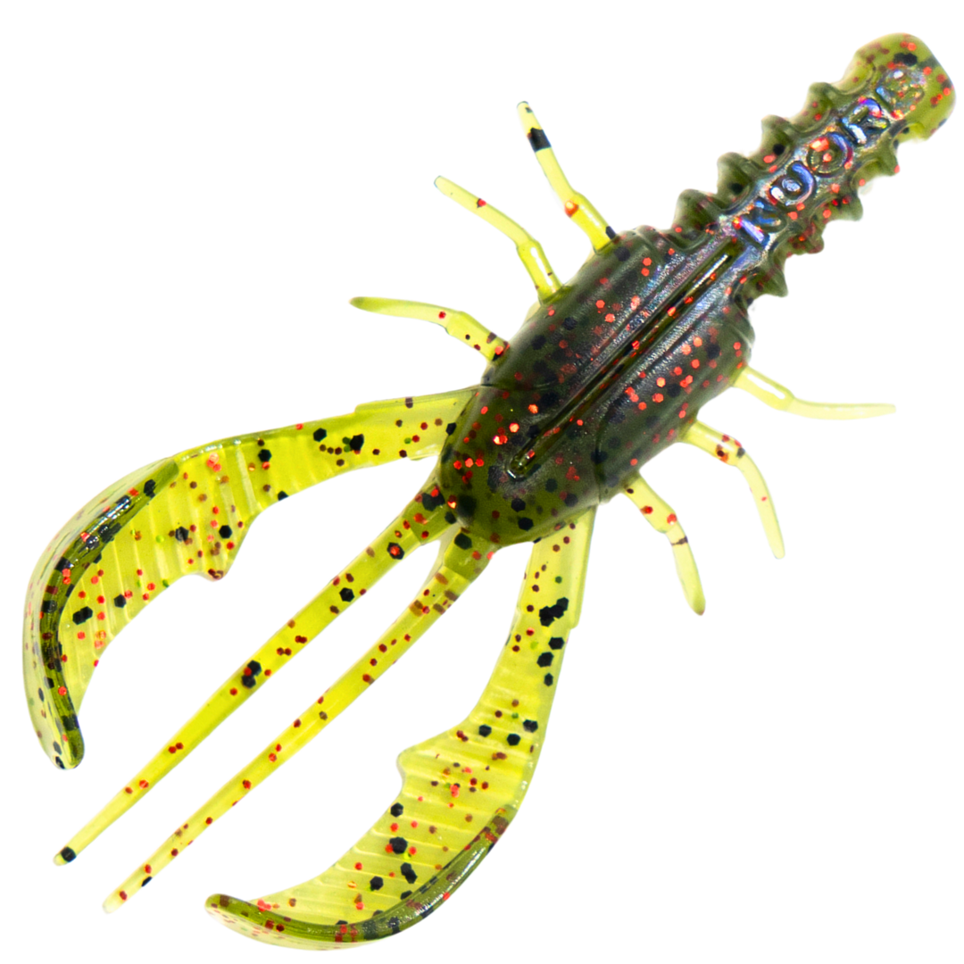 Kuore Bouncer 8.5cm 5.9g Jigi, väri Green Spark: tummanvihreä runko, keltaiset sakset ja mustat pilkut
