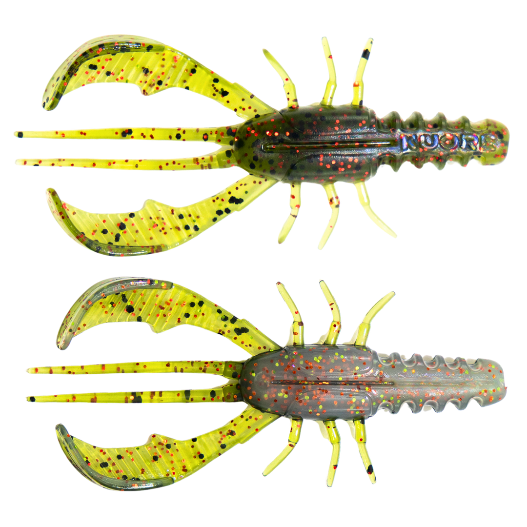 Kuore Bouncer 8.5cm 5.9g Jigi Green Spark ylä- ja alapuolelta