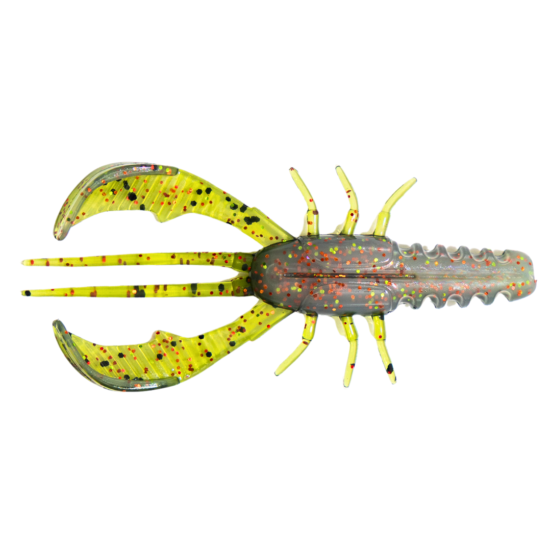 Kuore Bouncer 8.5cm 5.9g Jigi Green Spark alapuolelta, pää vasemmalla
