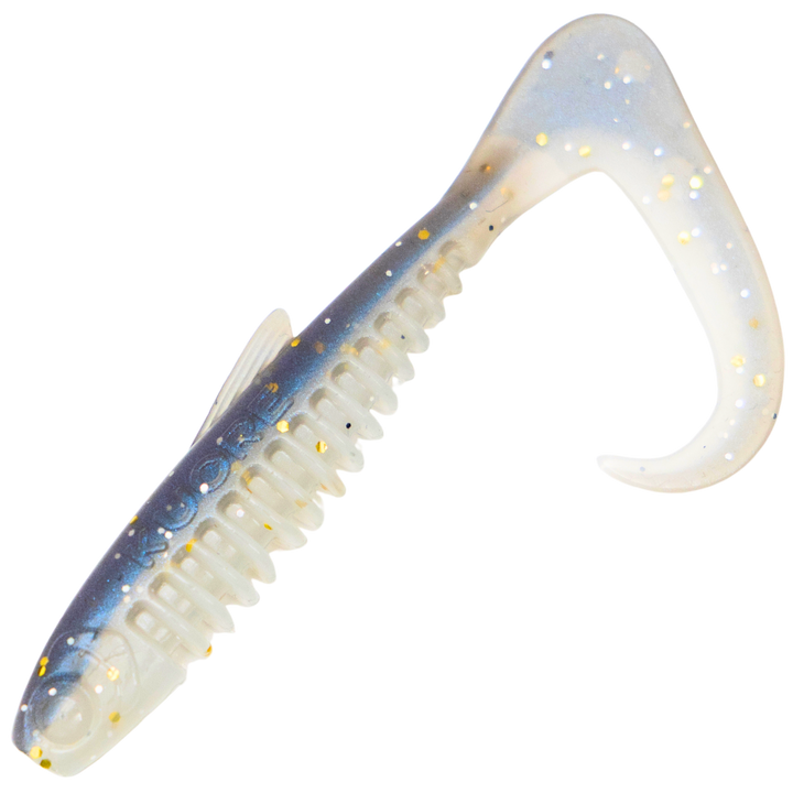 Kuore Reaper 9cm 5.5g Jigi, väri Sexy Shad UV: sinertävä selkä, hopeinen kylki ja läpikuultava pyrstö