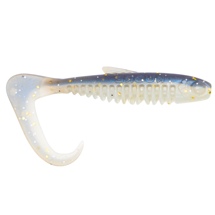 Kuore Reaper 9cm 5.5g Jigi Sexy Shad UV sivulta, pää oikealla