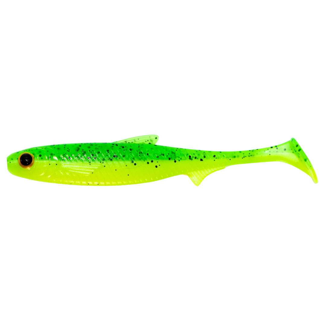 Kuore Recoil 11cm 7.6g Jigi Fire Perch UV sivulta, pää vasemmalla