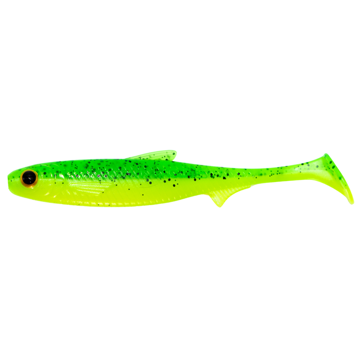 Kuore Recoil 11cm 7.6g Jigi Fire Perch UV sivulta, pää vasemmalla