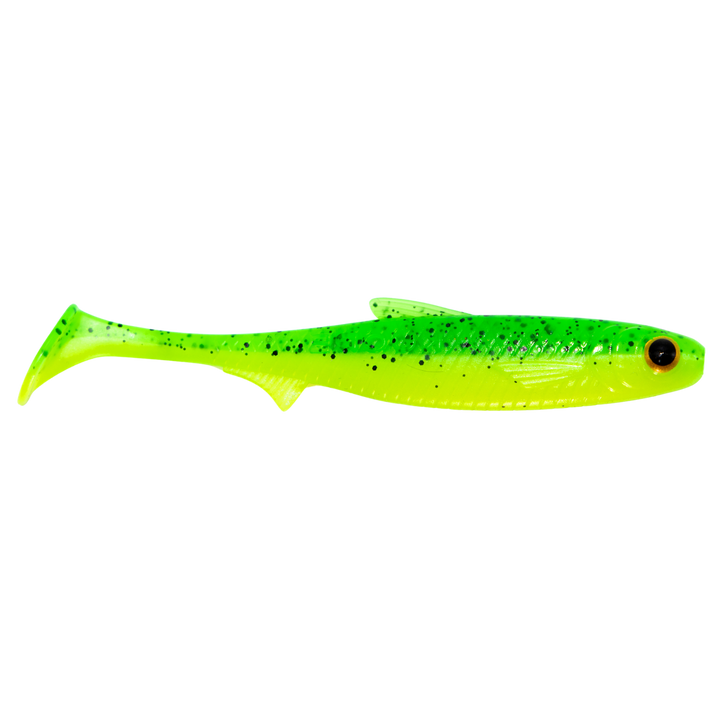 Kuore Recoil 11cm 7.6g Jigi Fire Perch UV sivulta, pää oikealla