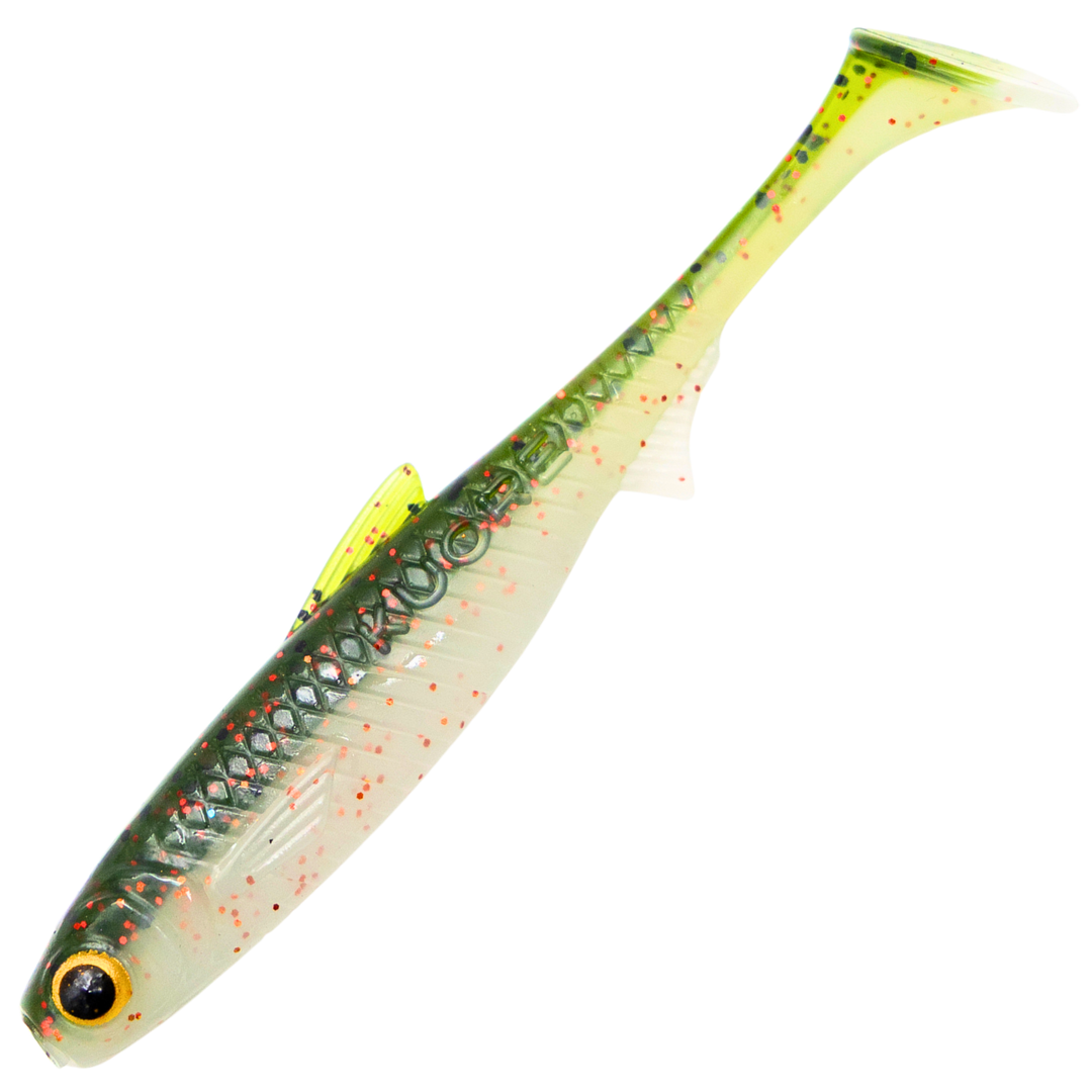 Kuore Recoil 11cm 7.6g Jigi, väri Green Spark: tummanvihreä selkä ja hopeinen kylki