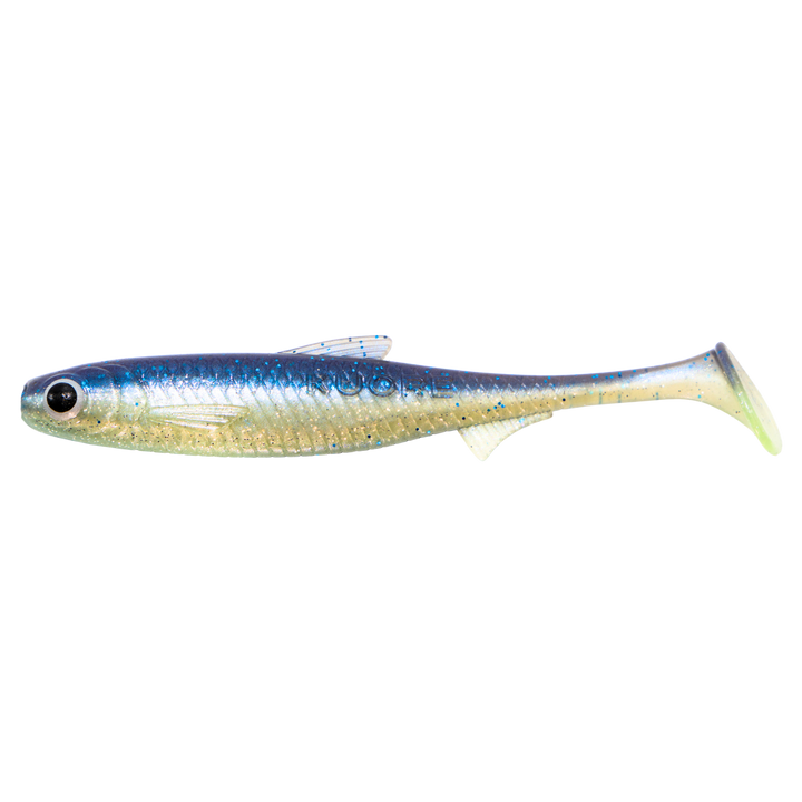 Kuore Recoil 11cm 7.6g Jigi Herring sivulta, pää vasemmalla