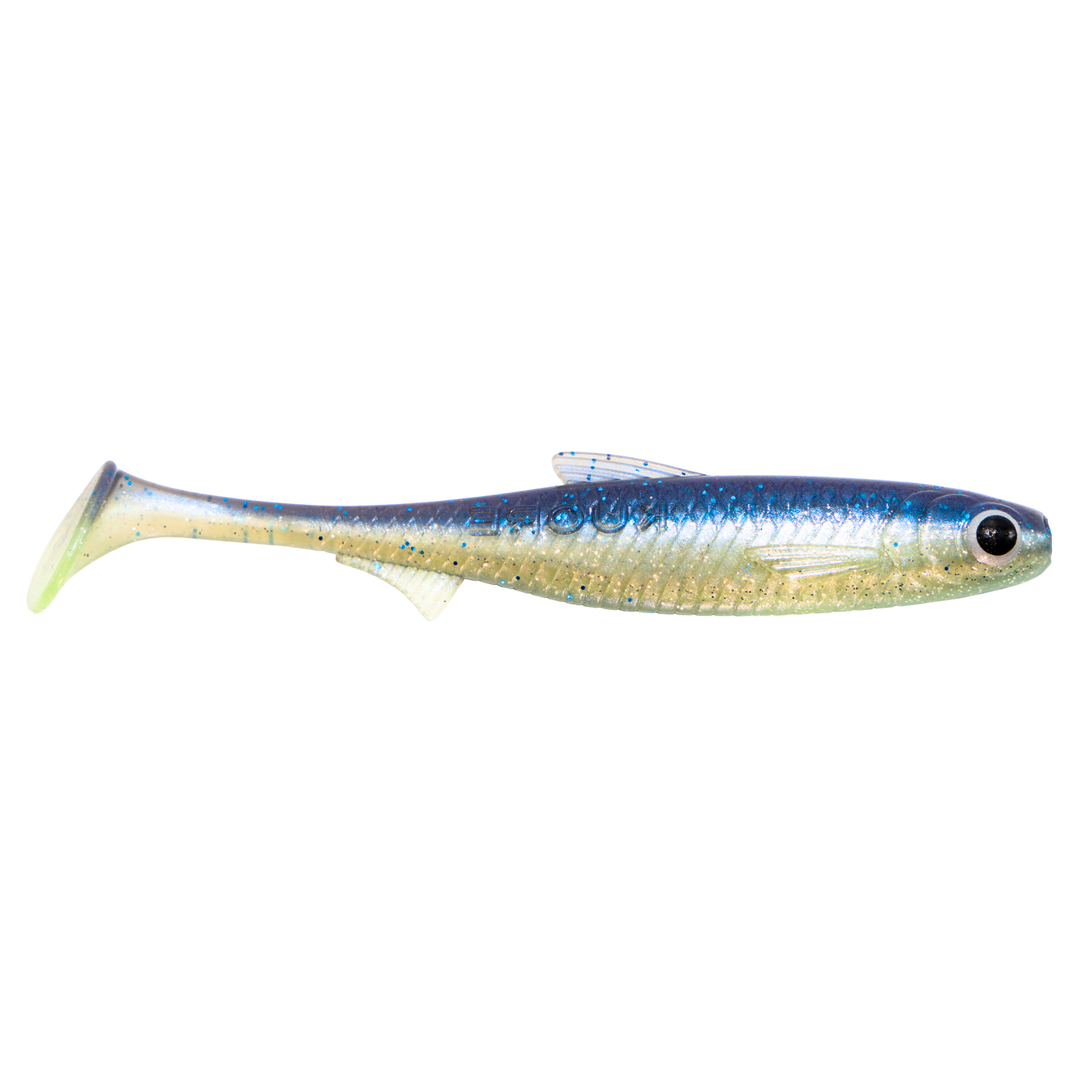 Kuore Recoil 11cm 7.6g Jigi Herring sivulta, pää oikealla
