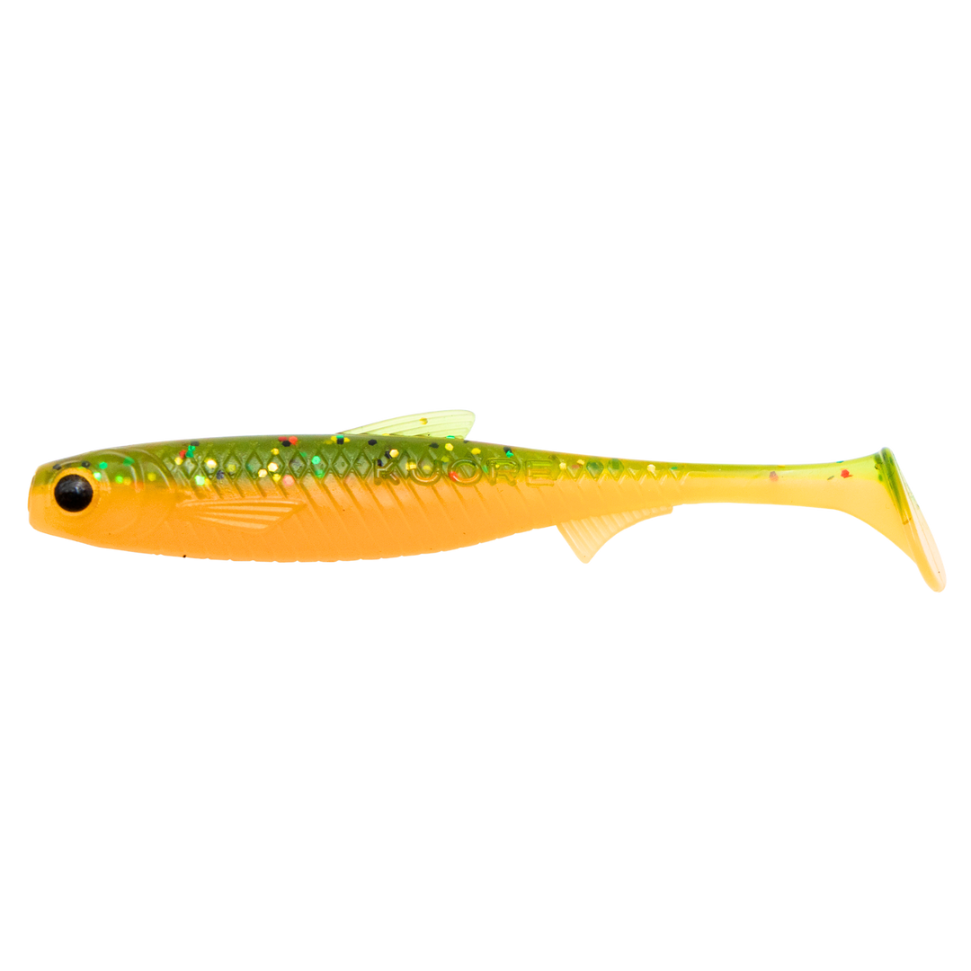 Kuore Recoil 9cm 4.2g Jigi Super Perch UV sivulta, pää vasemmalla