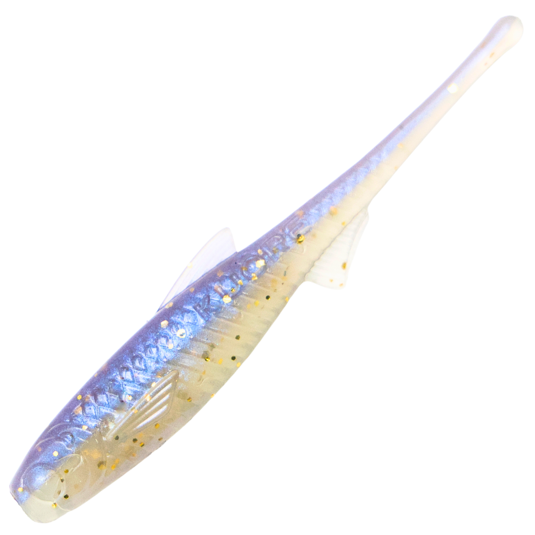 Kuore Torpedo 11cm 5g Jigi, väri Sexy Shad UV: violetinsininen selkä ja hopeinen kylki