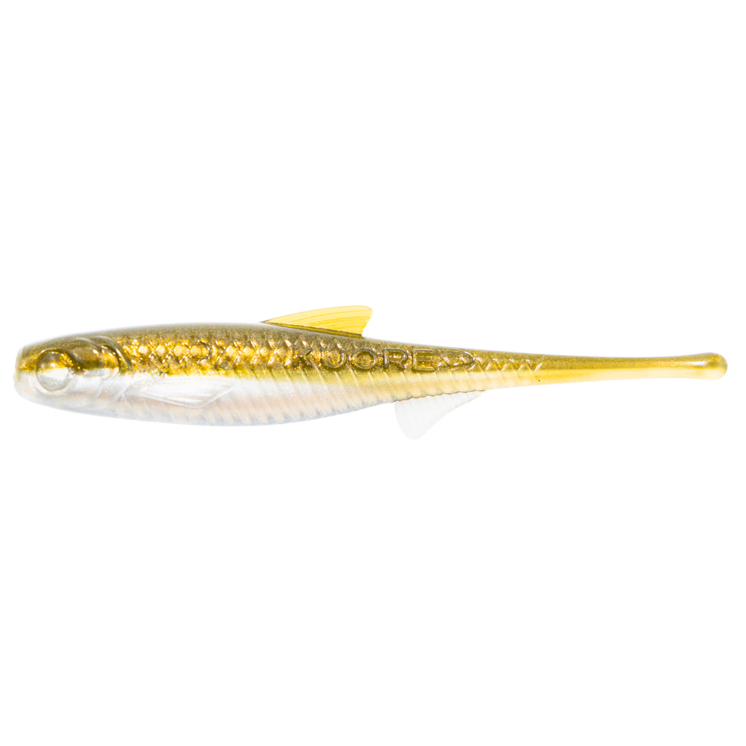 Kuore Torpedo 9cm 3.1g Jigi Ayu sivulta, pää vasemmalla