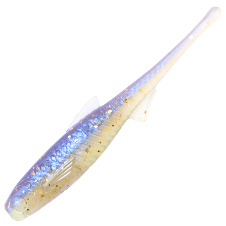 Kuore Torpedo 9cm 3.1g Jigi, väri Sexy Shad UV: violetinsininen selkä ja hopeinen kylki