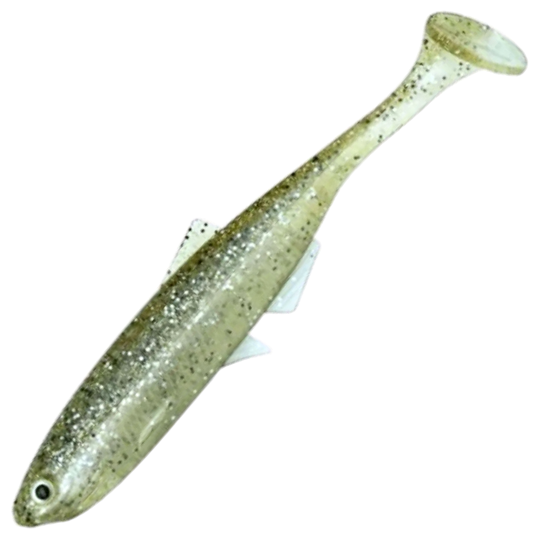 LMAB KØFI Bleak Shad Jigi 6cm, väri Champagne: läpikuultava hopeanharmaa runko ja hileet