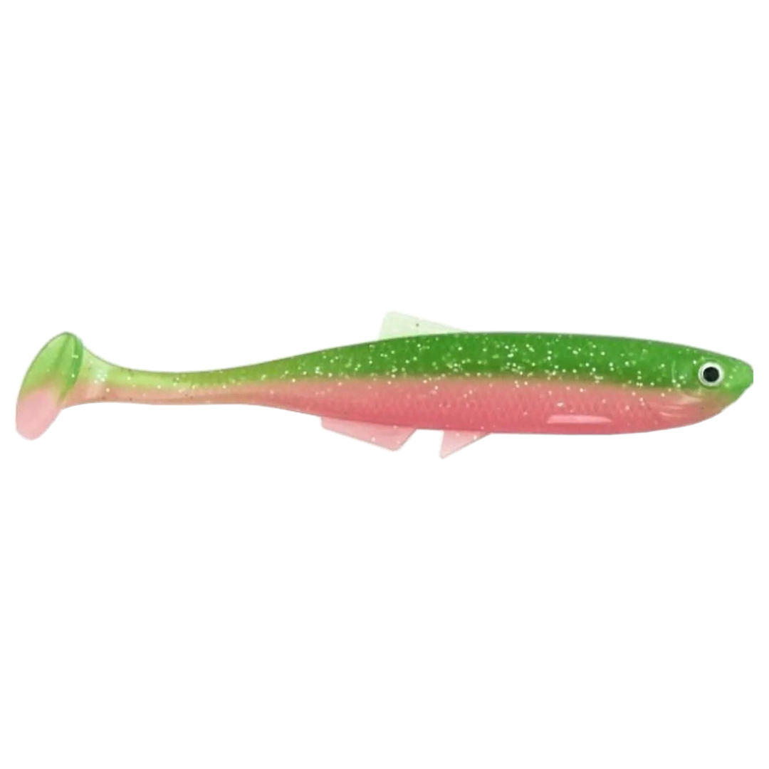 LMAB KØFI Bleak Shad Jigi 6cm Electric Chicken sivulta, pää oikealla
