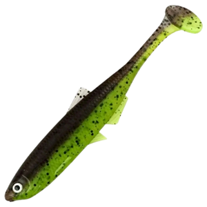 LMAB KØFI Bleak Shad Jigi 6cm 6kpl | Green Pumpkin/Chartreuse