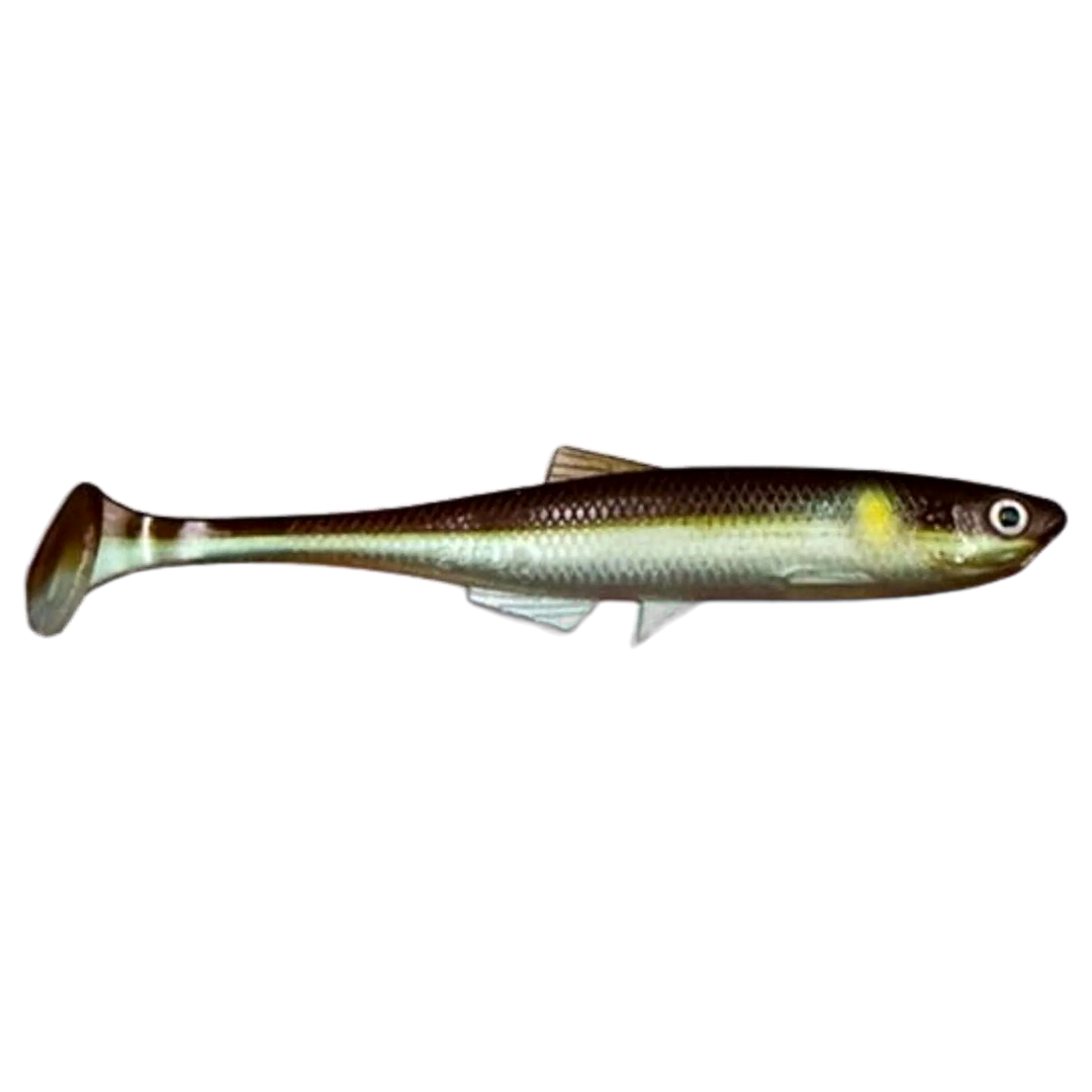 LMAB KØFI Bleak Shad Jigi 9cm AYU sivulta, pää oikealla