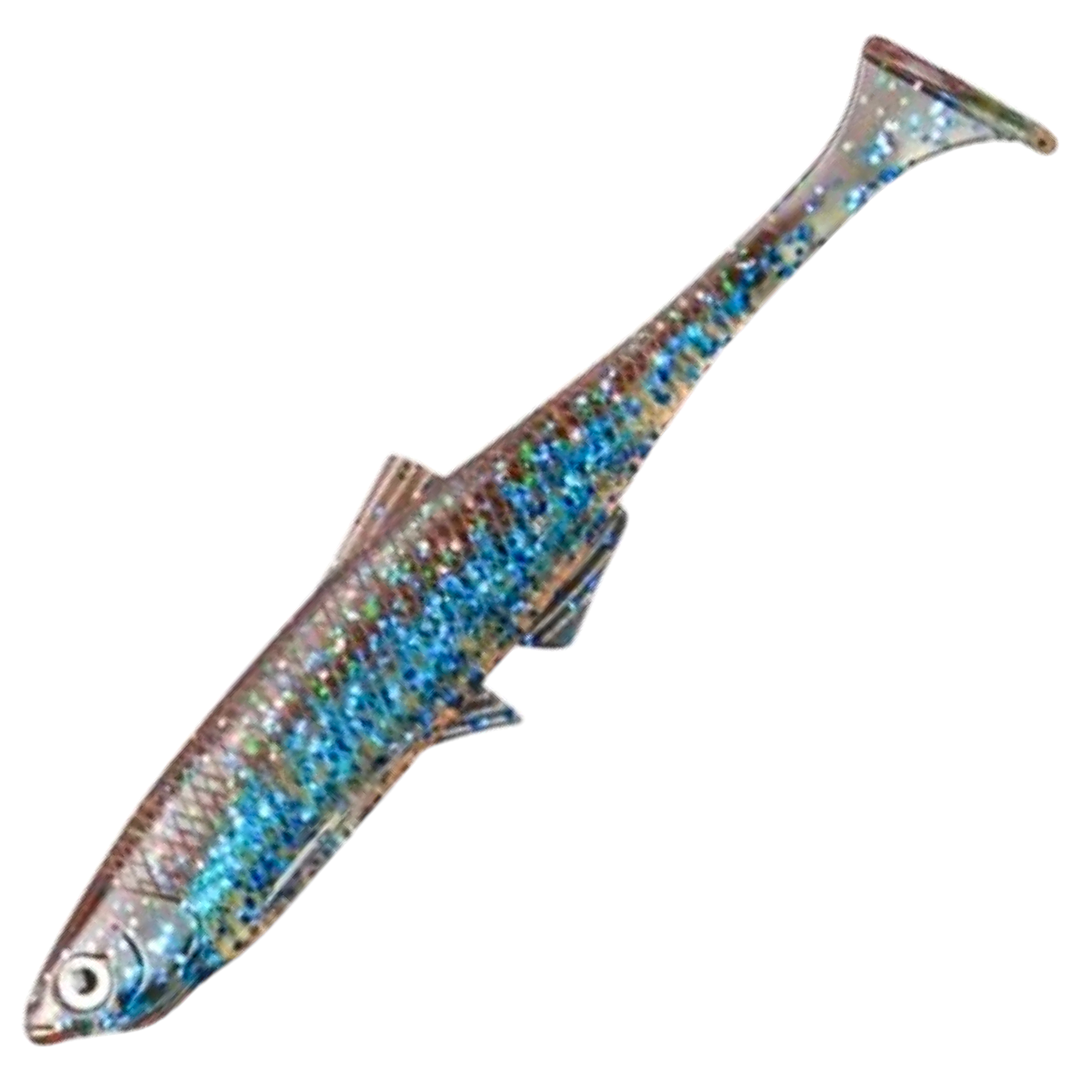 LMAB KØFI Bleak Shad Jigi 9cm, väri Galaxy: sininen hileinen runko
