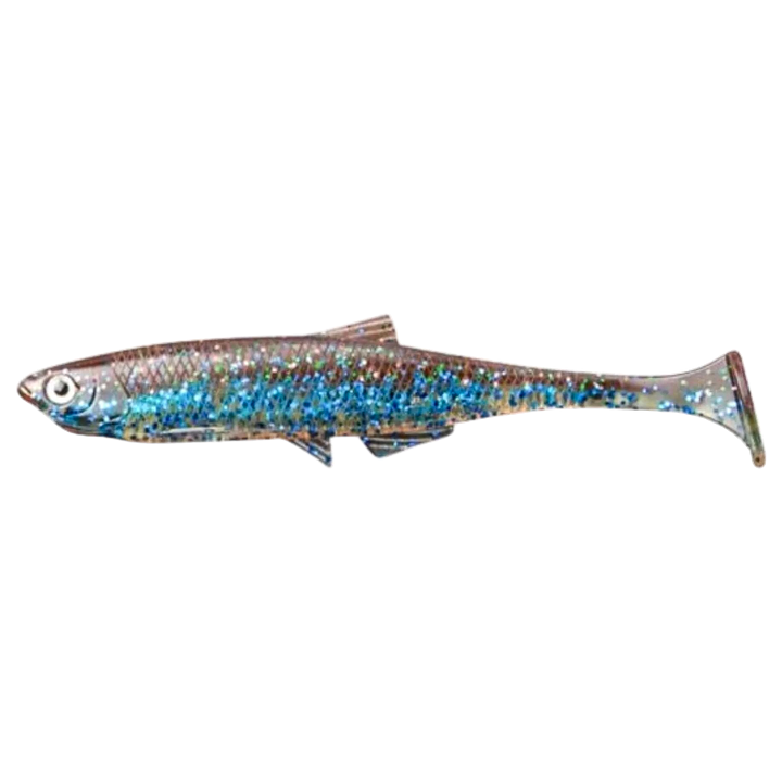 LMAB KØFI Bleak Shad Jigi 9cm Galaxy sivulta, pää vasemmalla
