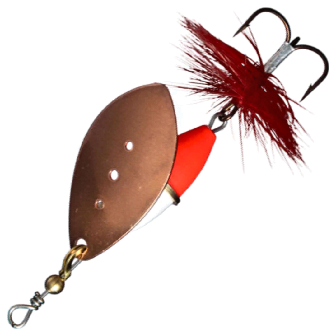 Myran Wipp Lippauistin 20g, väri K Hot: kuparinen lippa, valkoinen ja oranssi runko