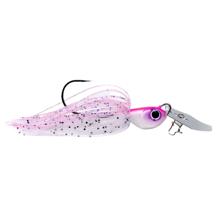 Noike Kaishin ChatterBlade 10.5g Pink Shad sivulta, pää oikealla