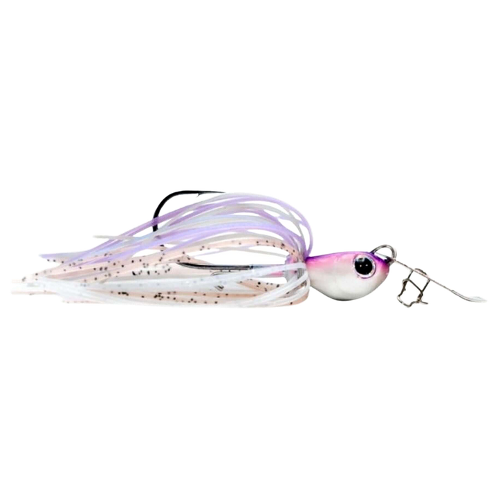 Noike Kaishin ChatterBlade 10.5g Pro Blue Shad sivulta, pää oikealla