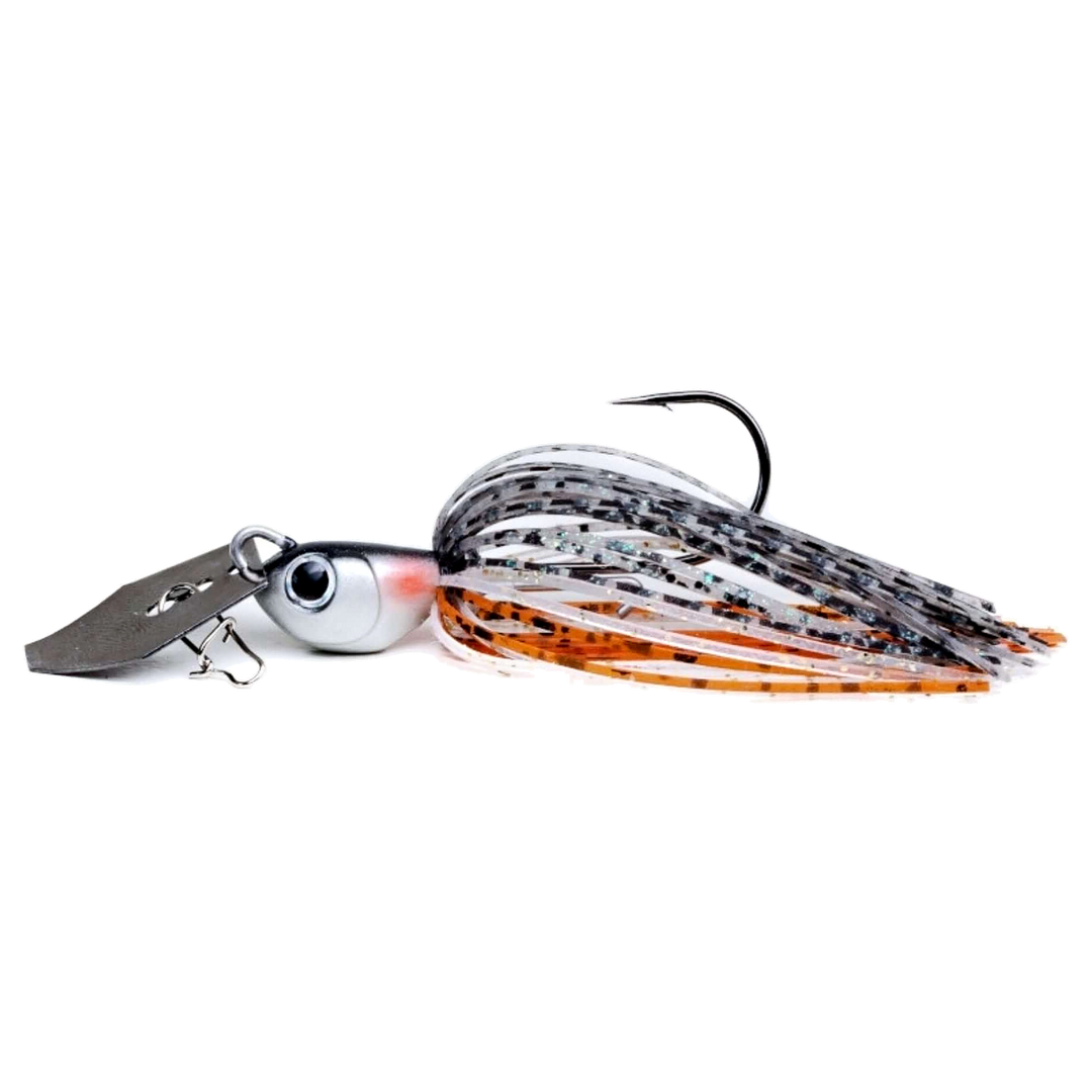 Noike Kaishin ChatterBlade 10.5g Young Perch sivulta, pää vasemmalla