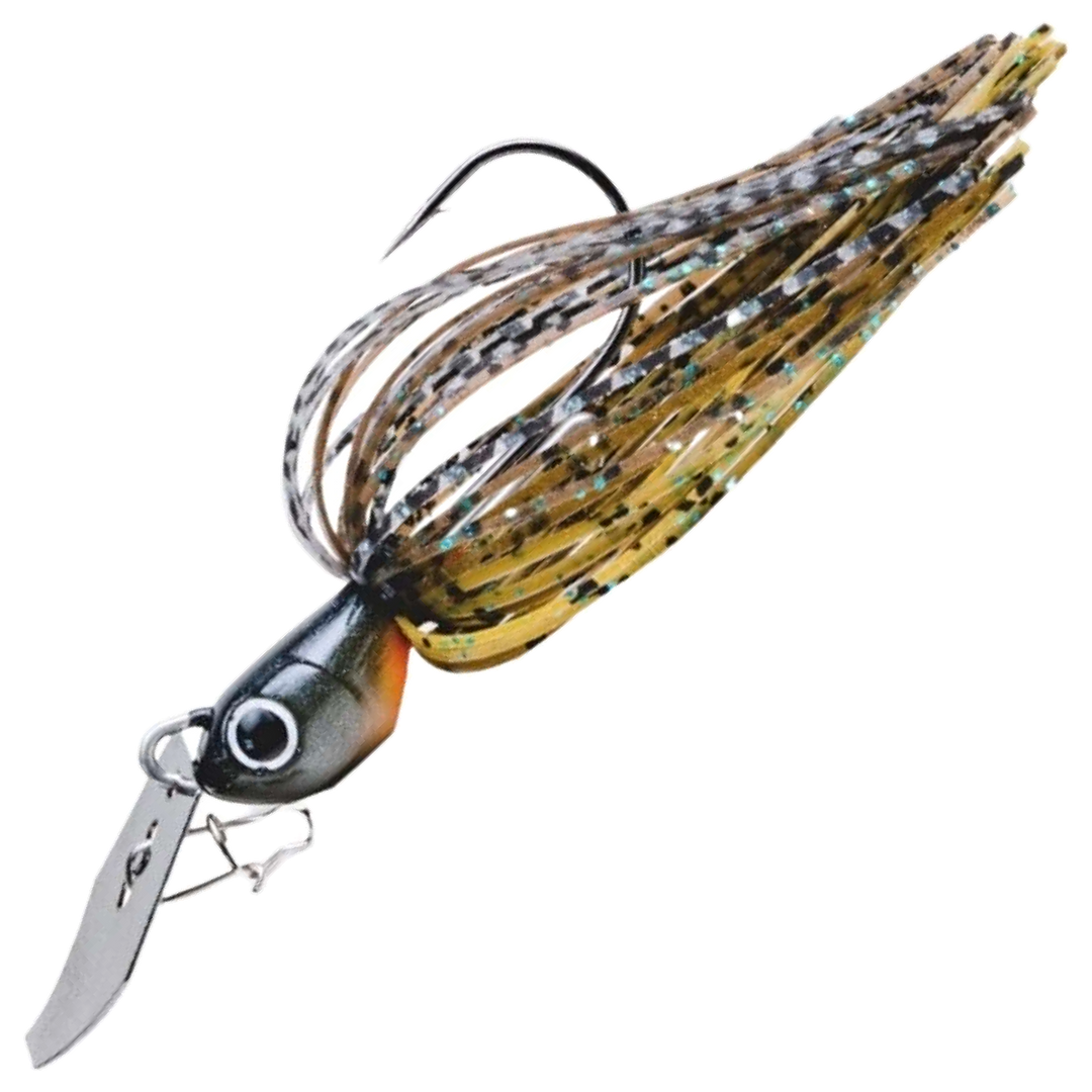 Noike Kaishin ChatterBlade 10.5g, väri Zebra Bug: tummanharmaa pää, ruskea ja musta helma, hopeinen lapa