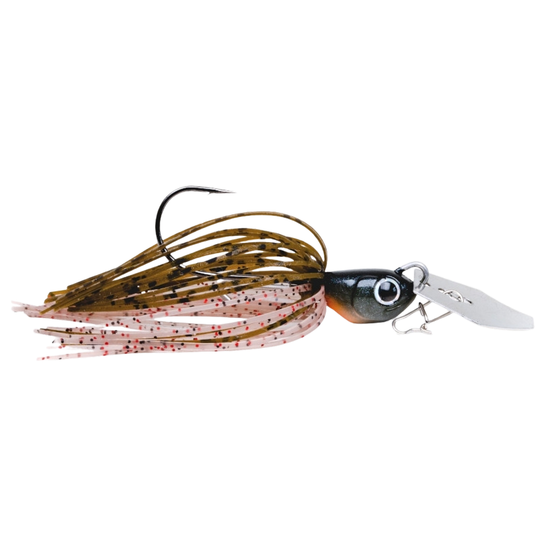 Noike Tiny Kaishin ChatterBlade 9g Greenpumpkin/Blossom sivulta, pää oikealla