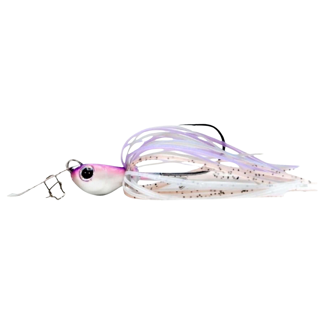 Noike Tiny Kaishin ChatterBlade 9g Pro Blue Shad sivulta, pää vasemmalla