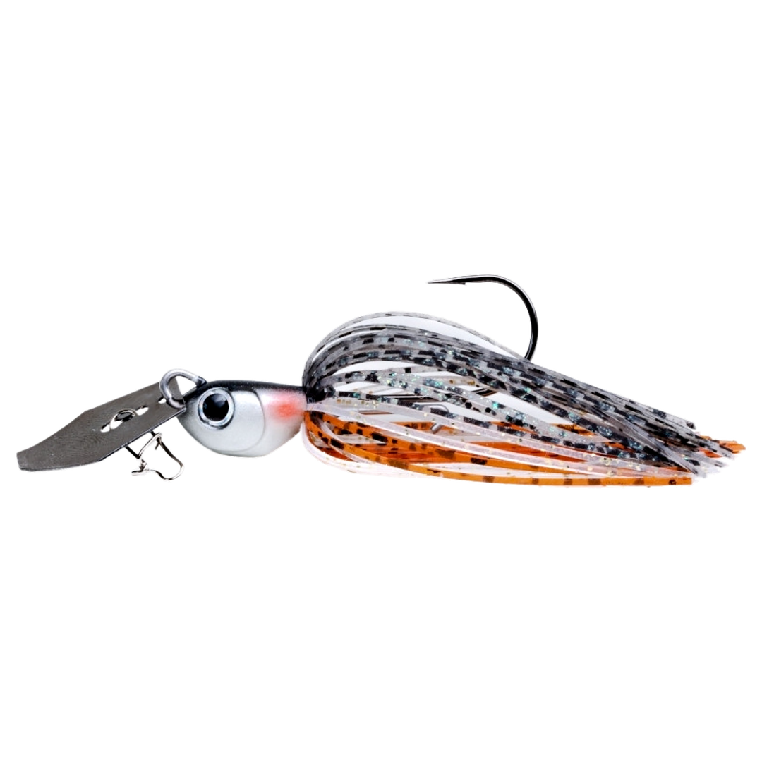 Noike Tiny Kaishin ChatterBlade 9g Young Perch sivulta, pää vasemmalla