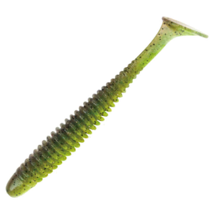 Noike Wobble Shad 7.5" Jigi 2kpl | #131 - Green Pumpkin Chartreuse
