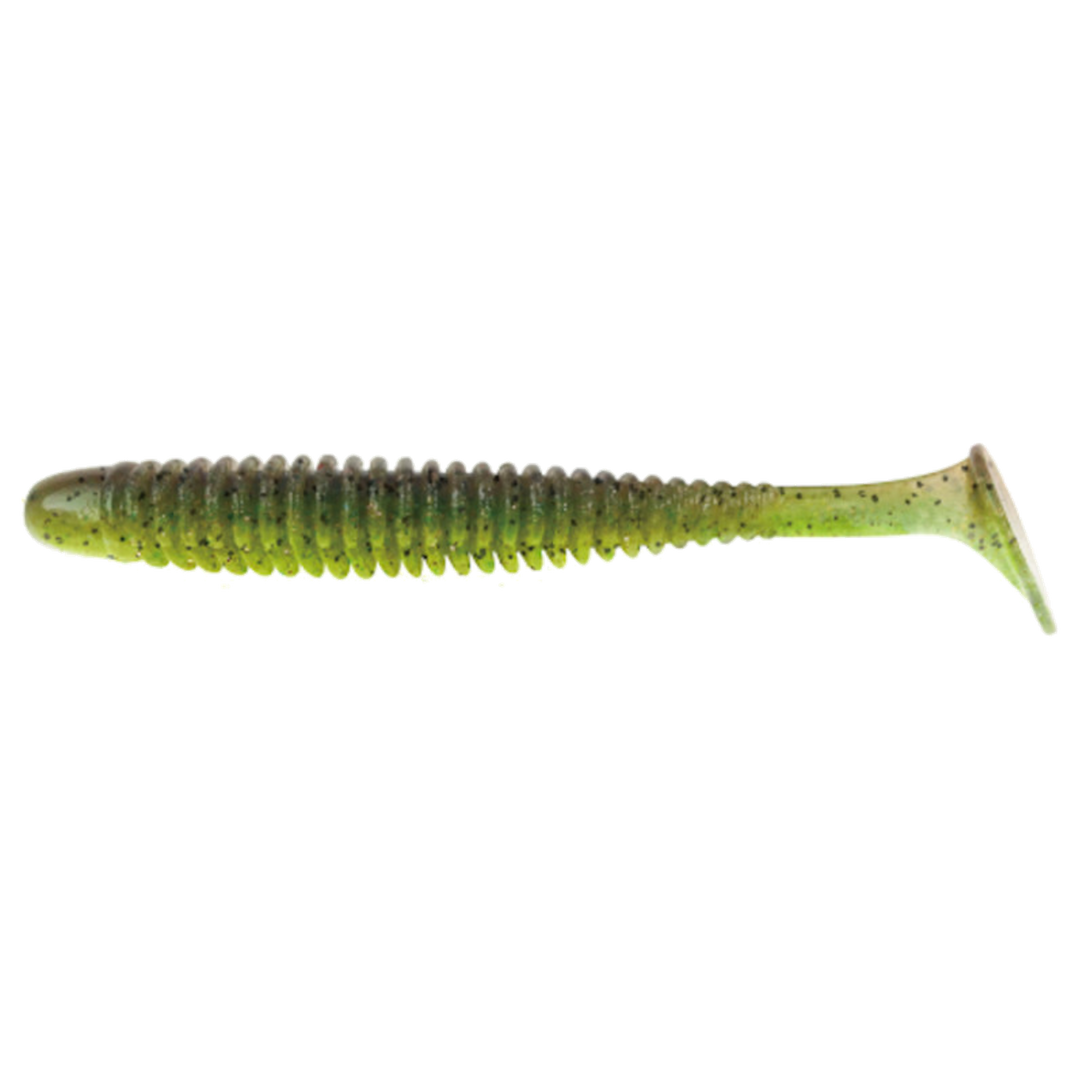 Noike Wobble Shad 7.5" Jigi 2kpl | #131 - Green Pumpkin Chartreuse