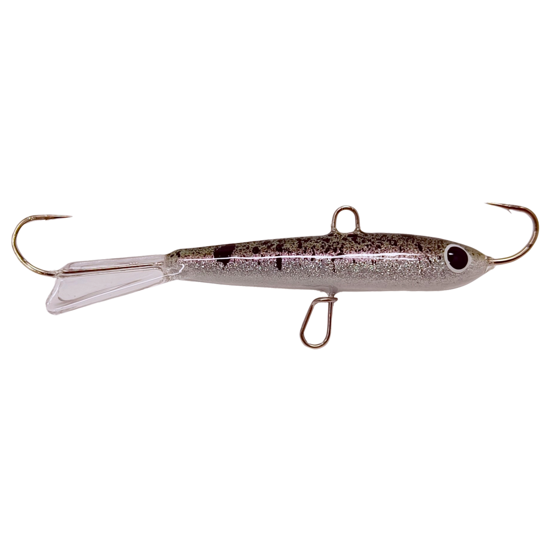 Pilkkipaja Kapten Levypyrstö Tasapaino 83mm 21g Hilekuore sivulta, pää oikealla