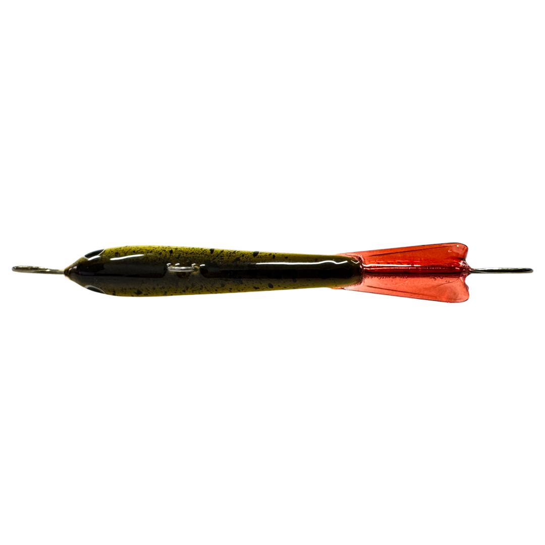 Pilkkipaja Kapten Levypyrstö Tasapaino 83mm 21g Houkkari yläpuolelta, pää vasemmalla