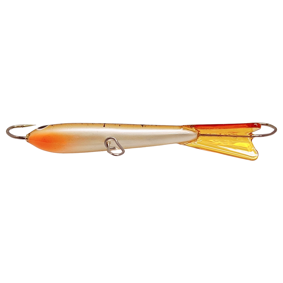 Pilkkipaja Kapten Levypyrstö Tasapaino 83mm 21g Metallic kiiski alapuolelta, pää vasemmalla