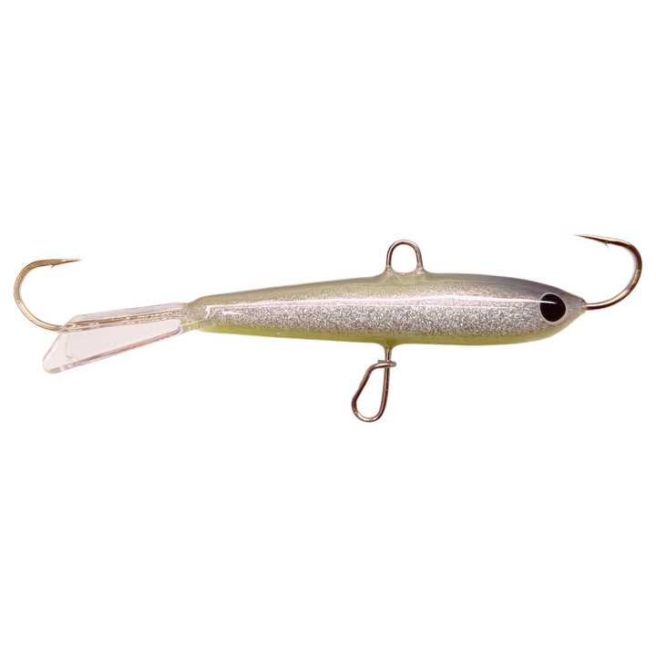 Pilkkipaja Kapten Levypyrstö Tasapaino 83mm 21g Superkuore sivulta, pää oikealla
