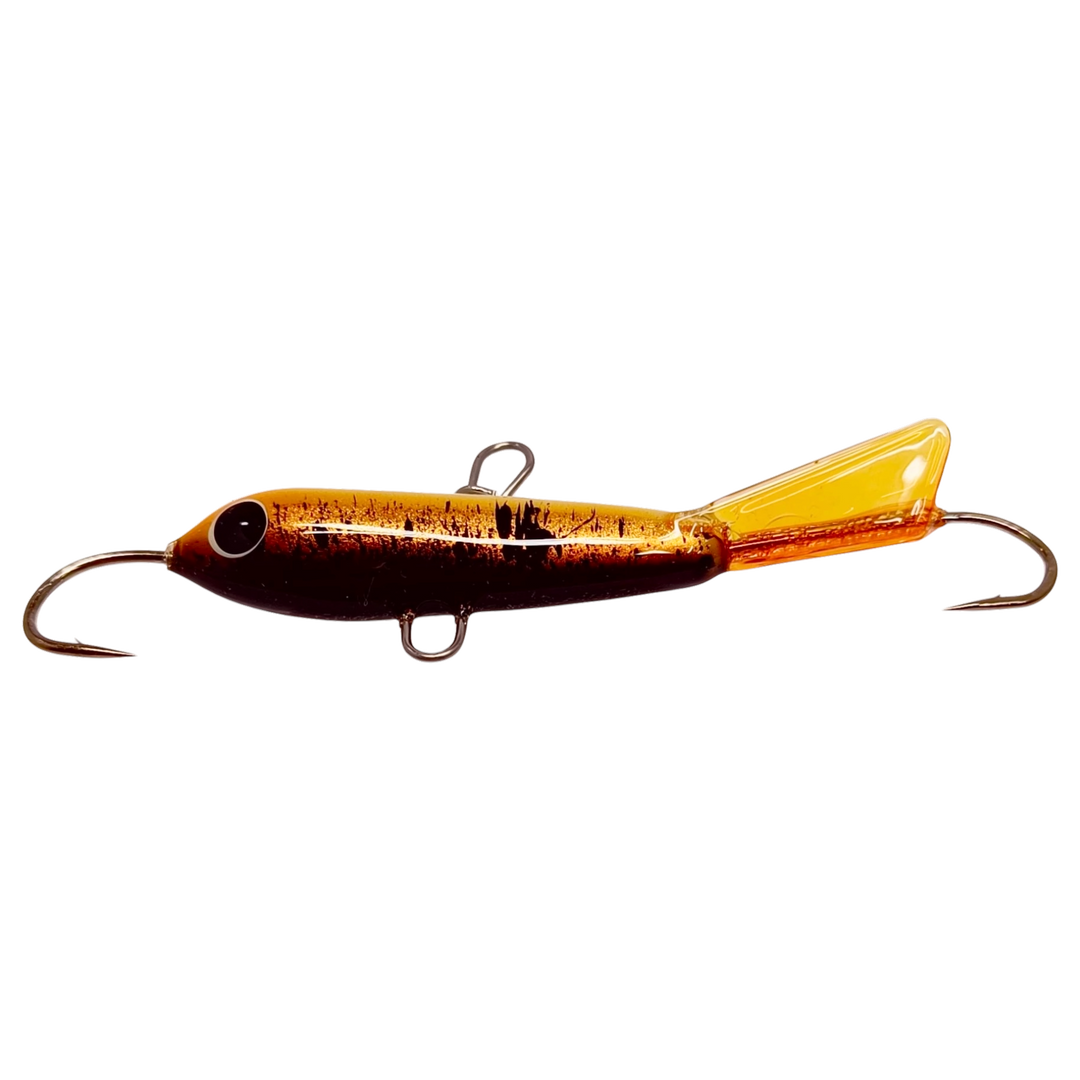 Pilkkipaja Pommi Levypyrstö Tasapaino 78mm 18g Metallic Kiiski yläpuolelta, pää vasemmalla