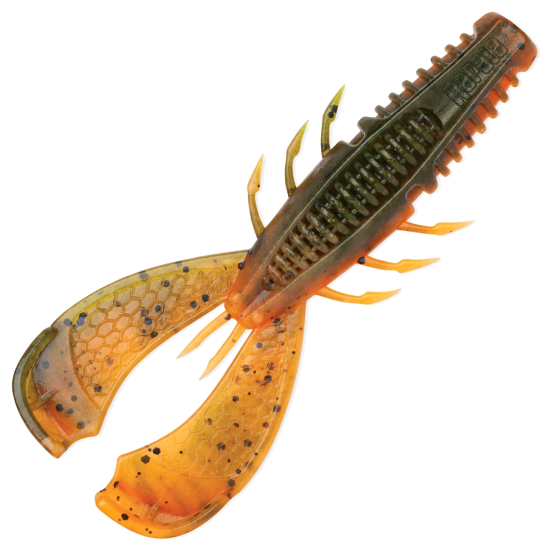 Rapala Crushcity CleanUp Craw Rapujigi 3.5", väri Bama Craw: oranssi runko, vihertävänruskea selkä ja mustat pilkut