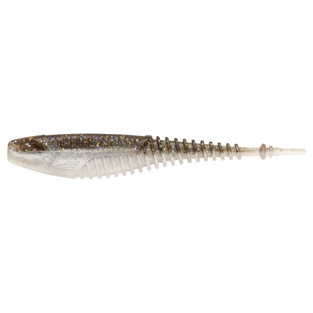 Rapala Crushcity Freeloader Jigi 4.25" Gizzard Shad sivulta, pää vasemmalla