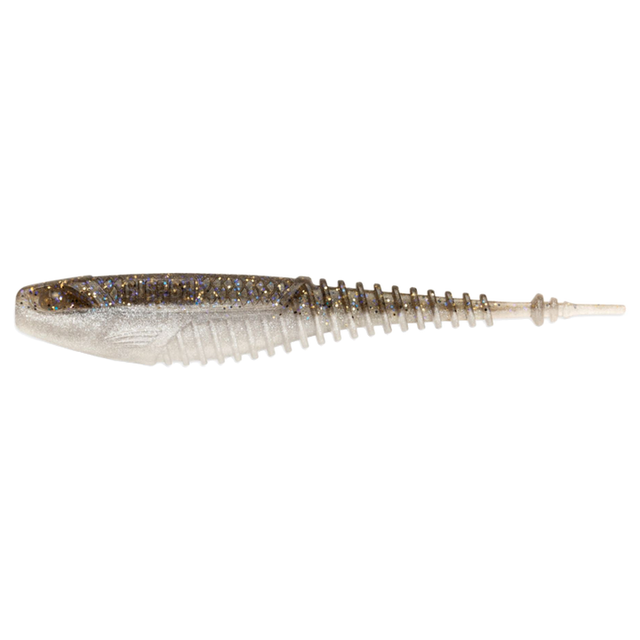 Rapala Crushcity Freeloader Jigi 4.25" Gizzard Shad sivulta, pää vasemmalla